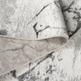 thumbnail image 5 of SAFAVIEH Hanna Brooke Abstract Area Rug, Grey/Ivory Dark Grey, 6'7" x 6'7" Round, 5 of 10