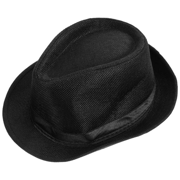 Milisten Boys Fedora Hat Stylish Black Dance Cap Comfortable for Performances