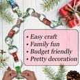 thumbnail image 4 of 300 Christmas-Themed Paper Chain Strips for Crafting. No Glue or Tape Needed. Kid Friendly & Family Fun. 10 Winter Patterns. Yields Over 50 Feet of Paper Chains for Party Decorations, 4 of 6