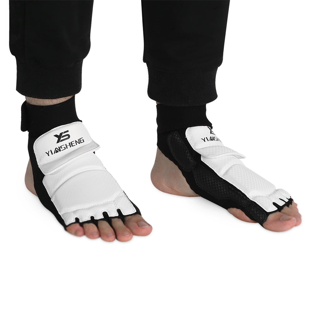 LFHH Adult/Kids Taekwondo Sparring Boxing Soft Waterproof Half Toe Foot Guard Protector Cover S Foot Guard 