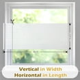 thumbnail image 3 of rabbitgoo Frosted Window Film Static Cling Decorative Glass Film UV Protection Window Privacy Film Non Adhesive Window Cling for Home, 17.5 x 78.7 inches, 3 of 10