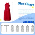 thumbnail image 7 of Yeahdor Kids Flower Girls Chiffon Halter Loose Romper Dress Casual Outfit Wedding Party Pageant Wide Leg Pants Jumpsuit Black 14, 7 of 7