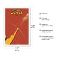thumbnail image 2 of 1933 Ford V-8 Model 40 - French - Vintage Automobile Poster - Master Art Print (Unframed) 12in x 18in, 2 of 4