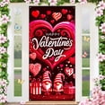 thumbnail image 4 of Large Valentines-Day Door Cover 6x2.9 Ft Happy Valentine's Day Banner Decorations Romantic Hearts Love Hanging Background for Indoor Outdoor Valentines Day Home Door Banner Party Supplies, 4 of 6