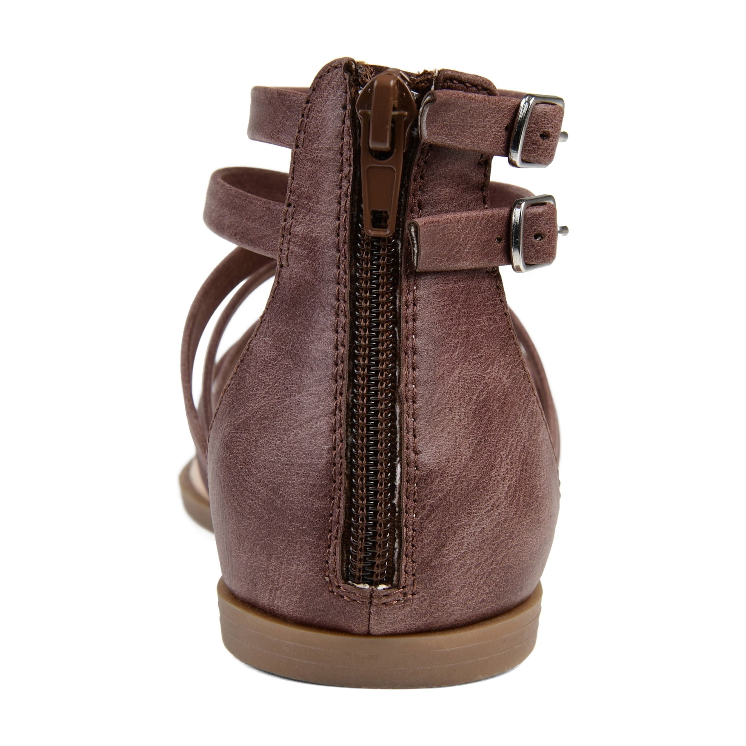 Journee Womens Zailie Gladiator Flat Sandals, Widths Available