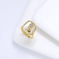thumbnail image 3 of Geometric Baroque Freshwater Pearl Ring Inlaid Open Adjustable Jewelry Statement Piece Elegant Design Classics, 3 of 5