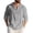 #006-Dark Gray, variant on Yusimy Men's Casual Beach Long Sleeve Hoodie - Pullover Style, Drawstring Hood, Half-Button Henley & Functional Pockets