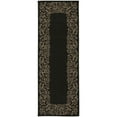 thumbnail image 4 of SAFAVIEH Courtyard Chole Bordered Indoor/Outdoor Area Rug, Black/Beige, 6'7" x 9'6", 4 of 11