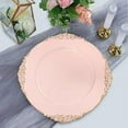 thumbnail image 4 of BalsaCircle 24 Blush 13" Acrylic Round Charger Plates Embossed, 4 of 8