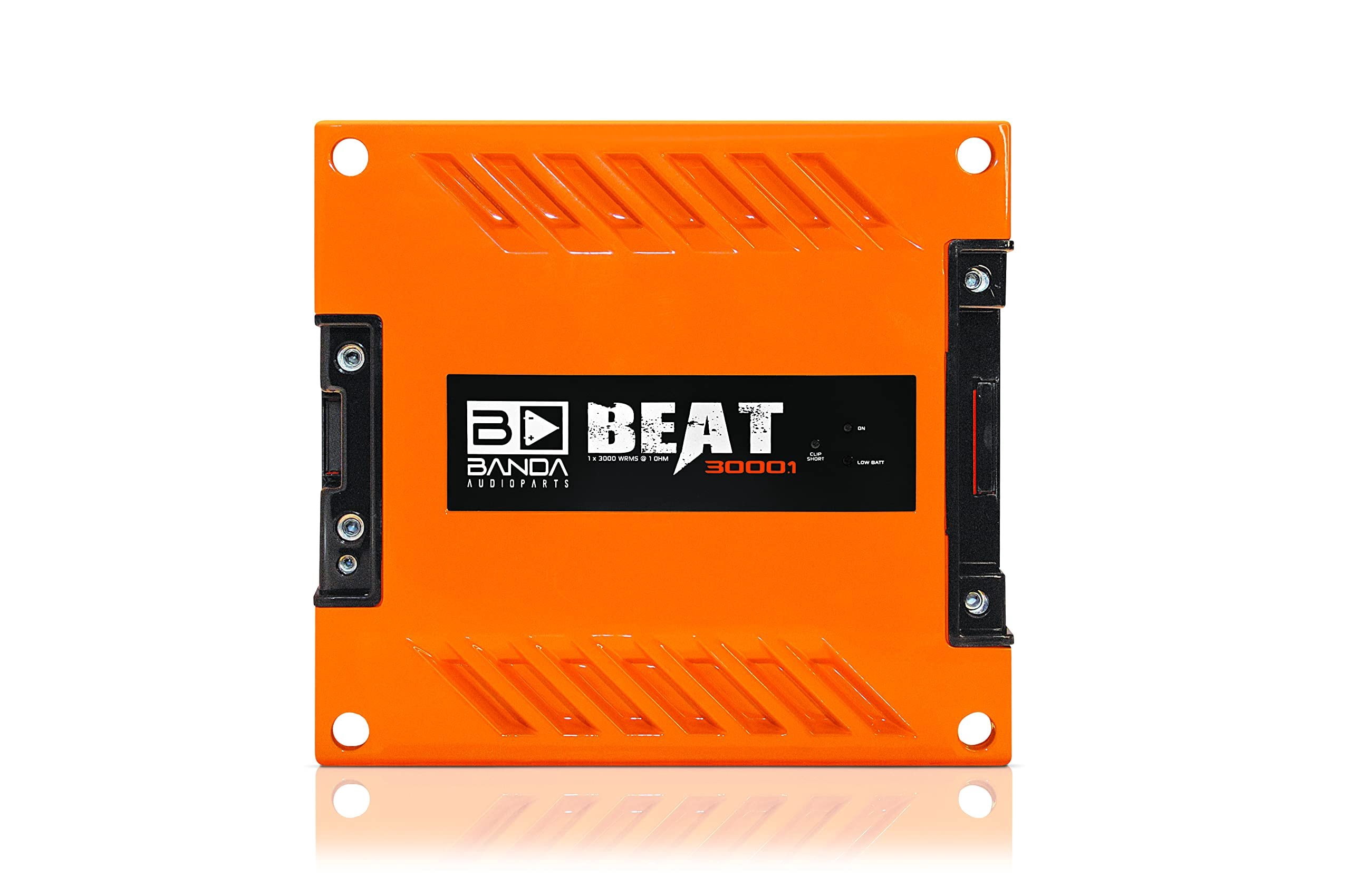 Banda 3000W 1 Ohm Mono Bass Vehicle Audio Amplifier, Orange