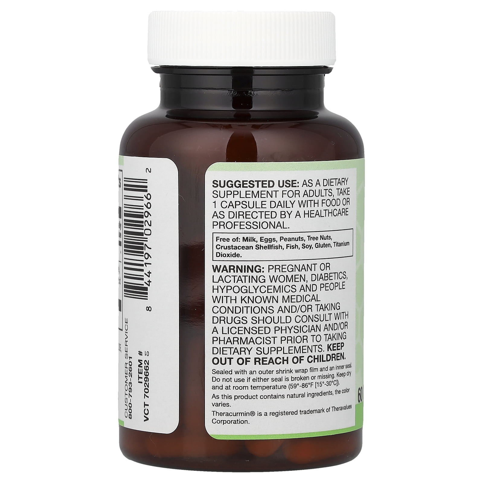 Vitacost Synergy®, Theracurmin® Turmeric Extract, 60 Capsules