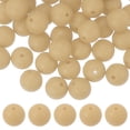 thumbnail image 1 of Uxcell 60 Pcs Cuentas de Silicona, Cuentas Redondas de 9mm Color Caramelo a Granel para Hacer Llavero Pulsera Collar Bolígrafos Suministros de Manualidades DIY, Beige, 1 of 7