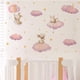 thumbnail image 3 of Calcomanías de pared con estrella de nube de conejo para recámara, habitación de niñas, conejo, luna y estrellas, decoración de cuarto de bebé,, 3 of 3