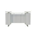 thumbnail image 7 of Mirella Reception Desk with Glass Countertop in White Ash, 7 of 7