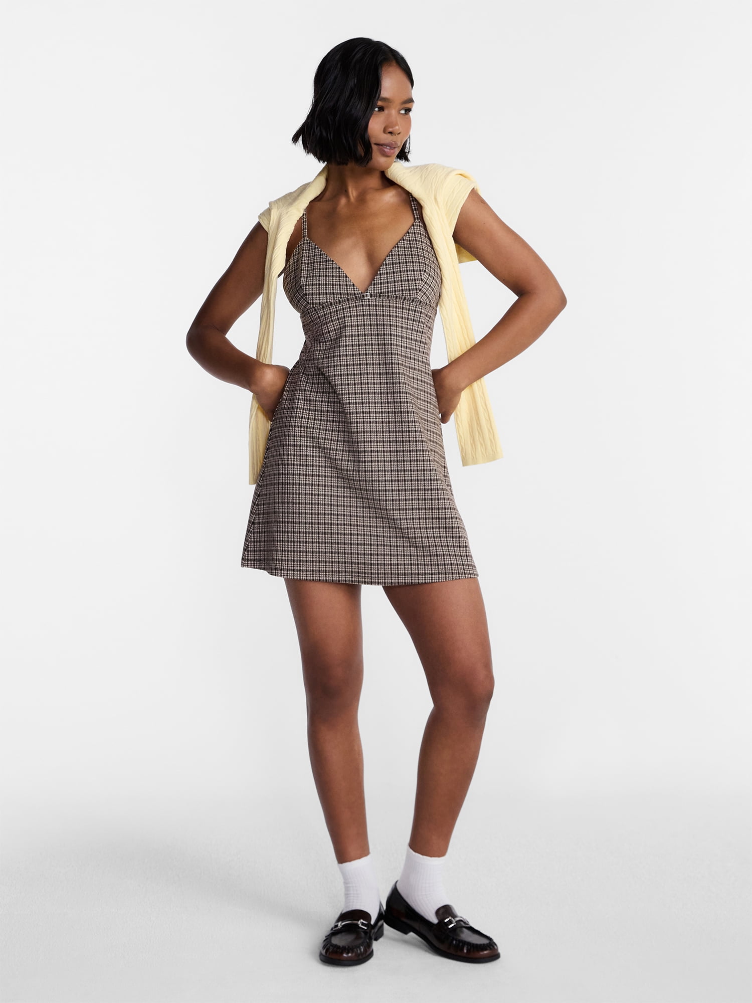No Boundaries Knit Bodycon Mini Dress, Women’s XXS-XXL