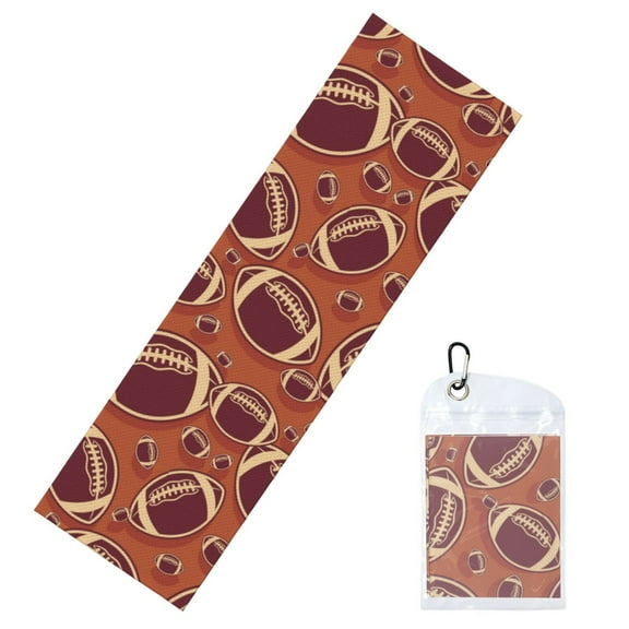 Vsdgher American Football1 Cooling Towel (40"x12"), Soft Breathable Chilly Towel, Ice Towel, Microfiber Towel for Sport, Workout & More Activities