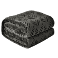 thumbnail image 6 of Exclusivo Mezcla Fleece Throw Blanket for Couch, Leaves Pattern Super Soft and Cozy Blankets, Plush Fuzzy Lightweight, Dark Grey, 50"x60", 6 of 6