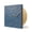 Steel Blue, variant on Driini 12-inch Black and Gold Mid Century Modern Square Wall Clock, Silent Non-Ticking