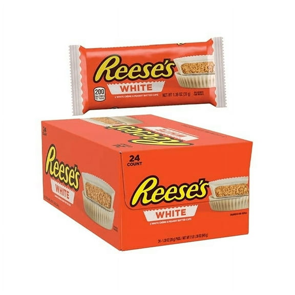 Reese's White Creme Peanut Butter Cups, 24 Count - 1.5 oz