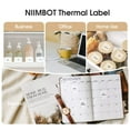 thumbnail image 5 of NIIMBOT B3S Labels, 2"x 2.76"(50x70mm) Thermal Sticker Label for B3S Label Maker, 1 Roll of 110 (Clear), 5 of 7