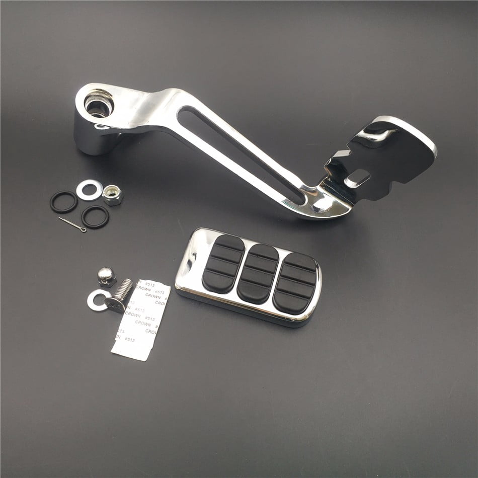 HTT Motorcycle Chrome Billet HollowOut Rear Brake Lever Brake Pedal