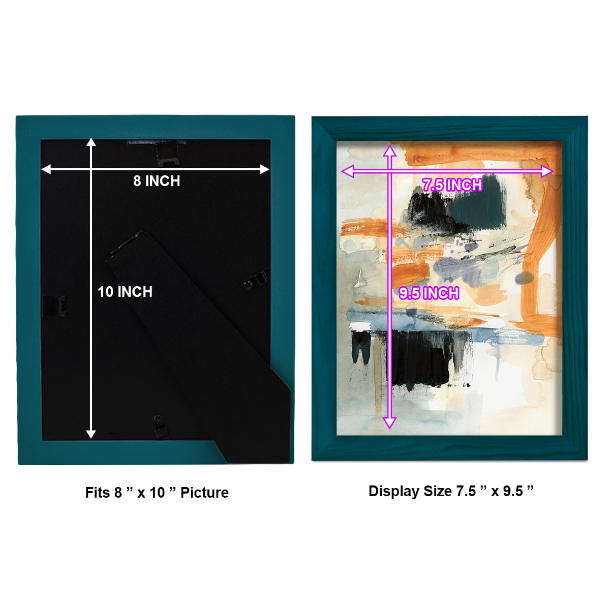 Seria II - Framed Print w/glass - Ocean Blue