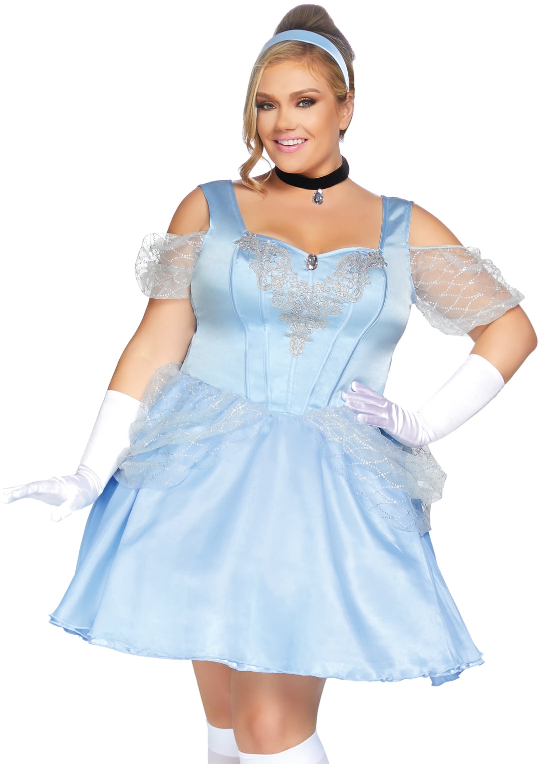 Leg Avenue Women's Plus Size Glass Slipper Cinderella