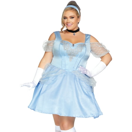 Leg Avenue Women's 3 PC Glass Slipper Sweetie Costume