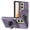 Violet, variant on Armor Case for Motorola Edge (2024) with Hidden Credit Card Slot [360° Rotatable Ring Holder Stand Magnetic Kickstand][Support Car Mount]Shockproof Phone Case For Motorola Edge (2024),Violet