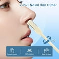 thumbnail image 5 of 6 Pcs 2-in-1 Nose Hair Trimmer & Ear Picker, 360° Rotating Double Sided Nose Hair Cutter with Cleaning Brush, Manual Remover for Men & Women, No Battery Needed, 5 of 7