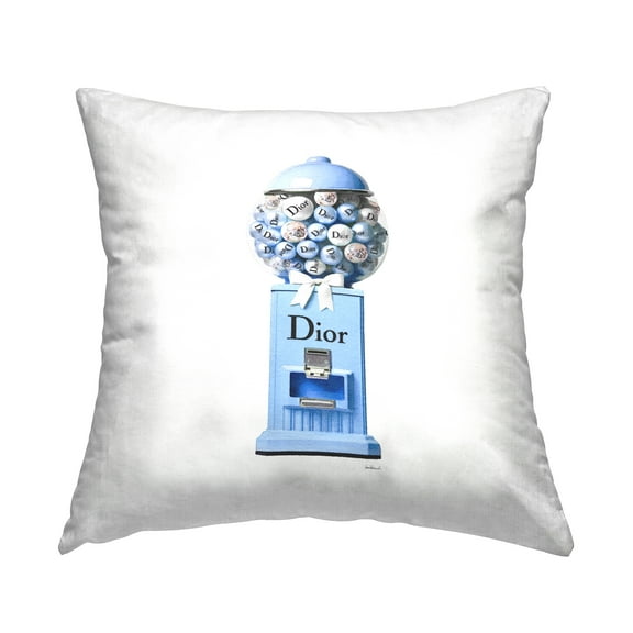 Stupell Industries Blue Glam Gumballs Decorative Printed Throw Pillow, 18 x 18