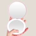 thumbnail image 3 of Washranp LED Travel Makeup Mirror,USB Rechargeable 10X MagnificationCompact Mirror with Light Small Pocket Folding Mirror for Women Girls, 3 of 7