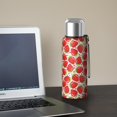 thumbnail image 5 of 20 Oz Red Strawberry Plants Fruit Coffee Tumbler Double Wall Insulated Stainless Steel Water Bottle | Metal Reusable Thermoses Flask with Cup Cap | Leak & Sweat Proof with Anti-Dust Lid, 5 of 7