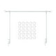 thumbnail image 2 of Soporte de barra sobre la mesa con abrazadera, fondo de fiesta de mesa, versátil, decoración, Blanco, 2 of 9