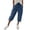Navy, variant on Womens Capris with Pockets Loose Fit Casual Capri Pants Dressy Lightweight Ladies Baggy Cargo Pants for Hiking by Yigetop Black L