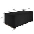 thumbnail image 2 of Veryke 66" L x 37" W x 27" H Rectangular Patio Furniture Cover for Outdoor Table Lounge Sofa, Waterproof Anti-UV Black, 2 of 7