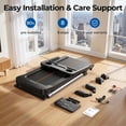 thumbnail image 4 of Auto Incline Treadmill, Foldable 18% Incline Heavyduty Treadmills for Home, 3.0HP, 8.7 MPH, 380 lbs Capacity, Wide Belt Indoor Running Machine for Home Gym, 4 of 9