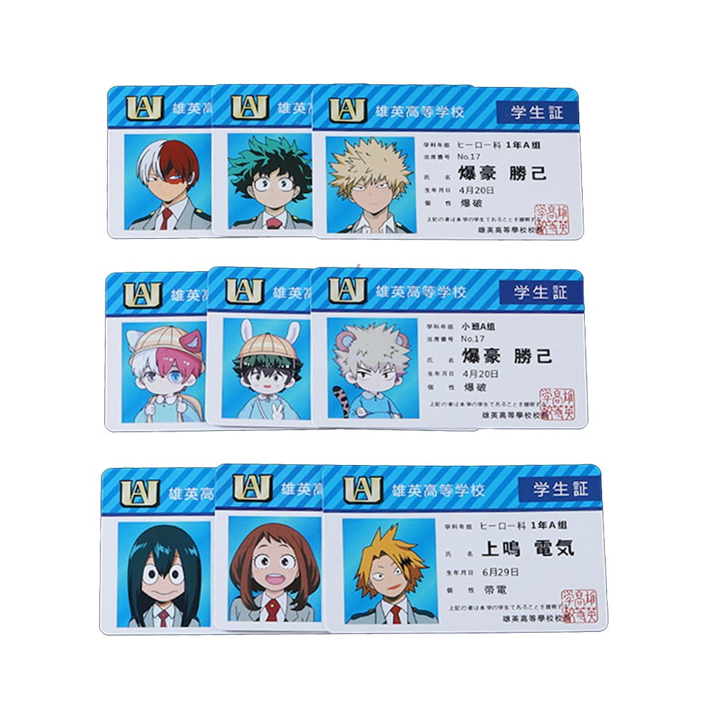 Hequ Collection Card My Hero Academia Collection Cards Anime Collectible Cards Toys Walmart Com