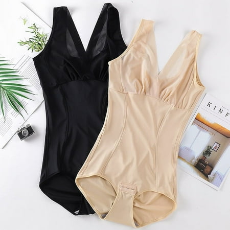 Thin summer ice silk corset one-piece women s hip lifting shaping belly contracting waist shaping seamless slimming clothes corset underwear Zkysteio