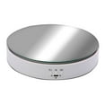 thumbnail image 1 of Milaget Rotating Display Stand Motorized Speed Adjustbale Jewelry Model Holder White, 1 of 6