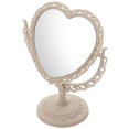 thumbnail image 1 of HLONK Vintage Desktop Makeup Mirror Creative Heart Shaped Mirror Rotatable Mirror, 1 of 7
