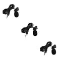 thumbnail image 4 of tamizeot Microphone à Revers Professionnel Filaire 3,5 mm pour Diffusion en Direct, Réduction du Bruit, Entrevue, Micro à Pince Anti-Interférence, Noir, Ensemble de 3, 4 of 6