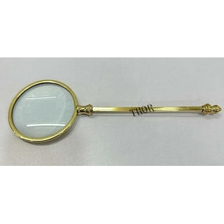 Magnifying Glass on Stand Nautical Brass Handheld Antique Reading Magnifier  Lens