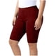 thumbnail image 1 of Mujeres Plus Size Shorts Cintura Elástica Pantalones de Yoga de Color Sólido Capri Longitud Verano, 1 of 8