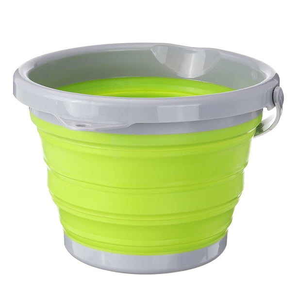 Thick Silicone Collapsible Bucket outdoor Home Portable Folding Bucket for  Fishing Washing Supplies Warehouse Home Storage