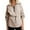Beige, variant on Ofreoo Womens Solid Color Lapel Half Zipper Drawstring Waist Long Sleeved Side Slit Casual Sweatshirt Fall Tops for Women 2024 Deal of the Week