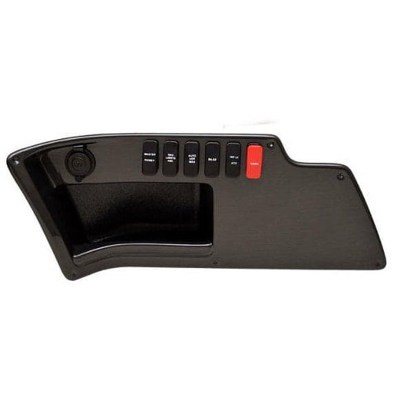 Lund Boat Switch Panel 2116643 | 17 3/8 x 7 1/4 Inch Brushed Charcoal