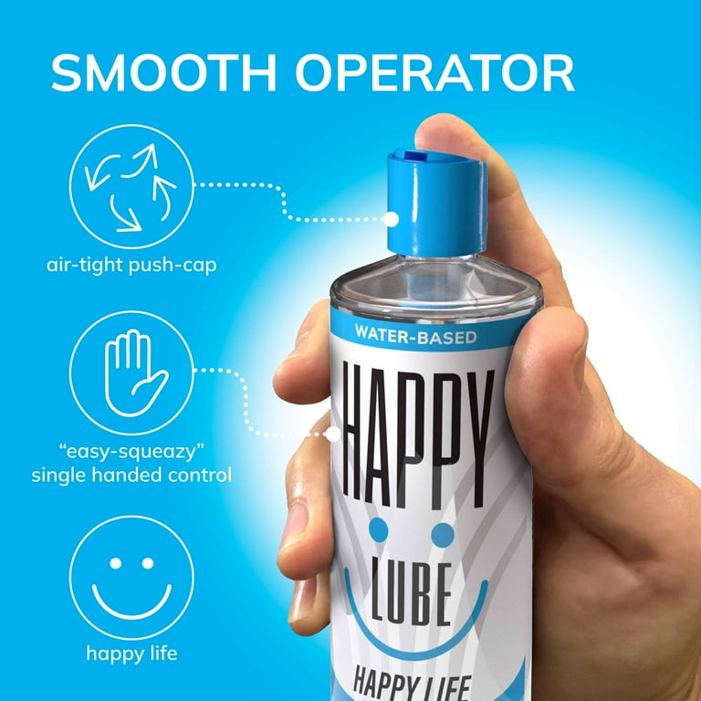 water based lubricants at walmart Happy Lube Water Based Personal Lubricant, 9 fl oz, Paraben-Free, Long  Lasting, Condom Compatible