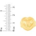 thumbnail image 5 of Floreo 10k Yellow Gold 18mm Domed Heart with Leaf Design Ring, Sizes 4 - 12, 5 of 5