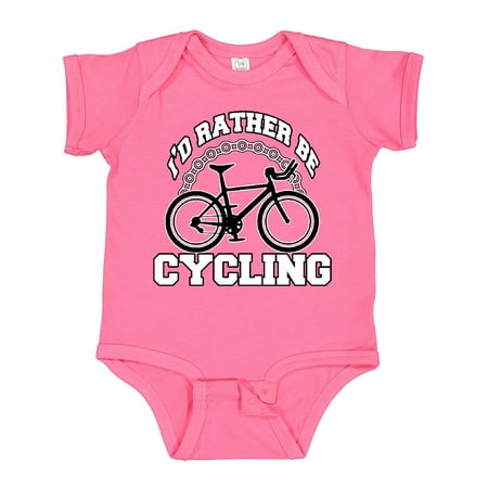 

Inktastic I d Rather Be Cycling Gift Baby Boy or Baby Girl Bodysuit
